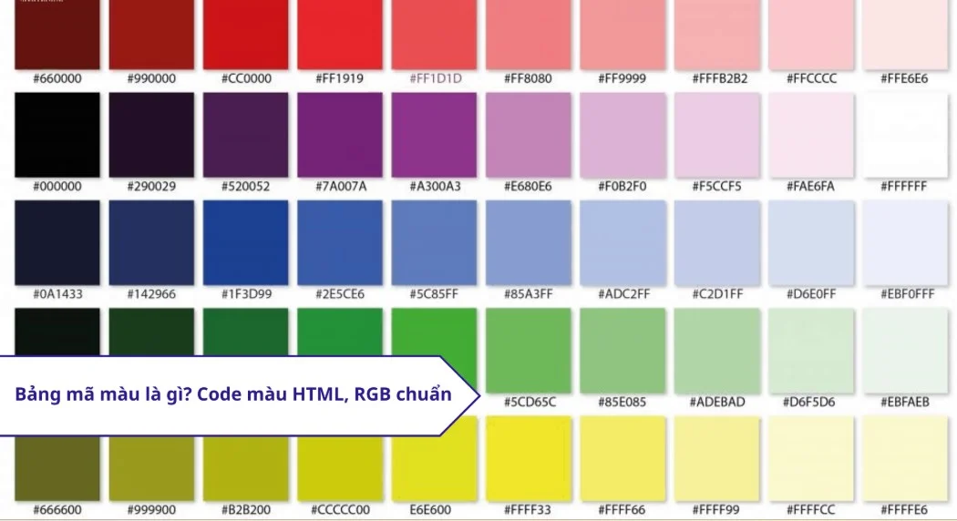 Bảng Mã Màu