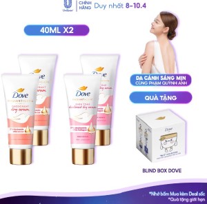 Combo 2 Kem Khử Mùi Dove Tinh Chất Serum Sáng Mịn 40ml