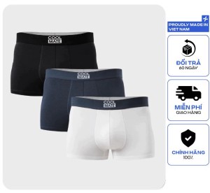 Combo 3 Quần Lót Nam Dáng Trunk Bamboo Kháng Khuẩn Coolmate